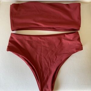 Raspberry Bikini Set From Zaful